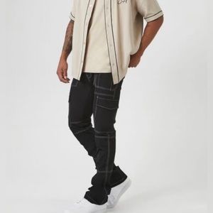 NWT Forever 21 Topstitched Drawstring Slim-Fit Pants | Size: Various